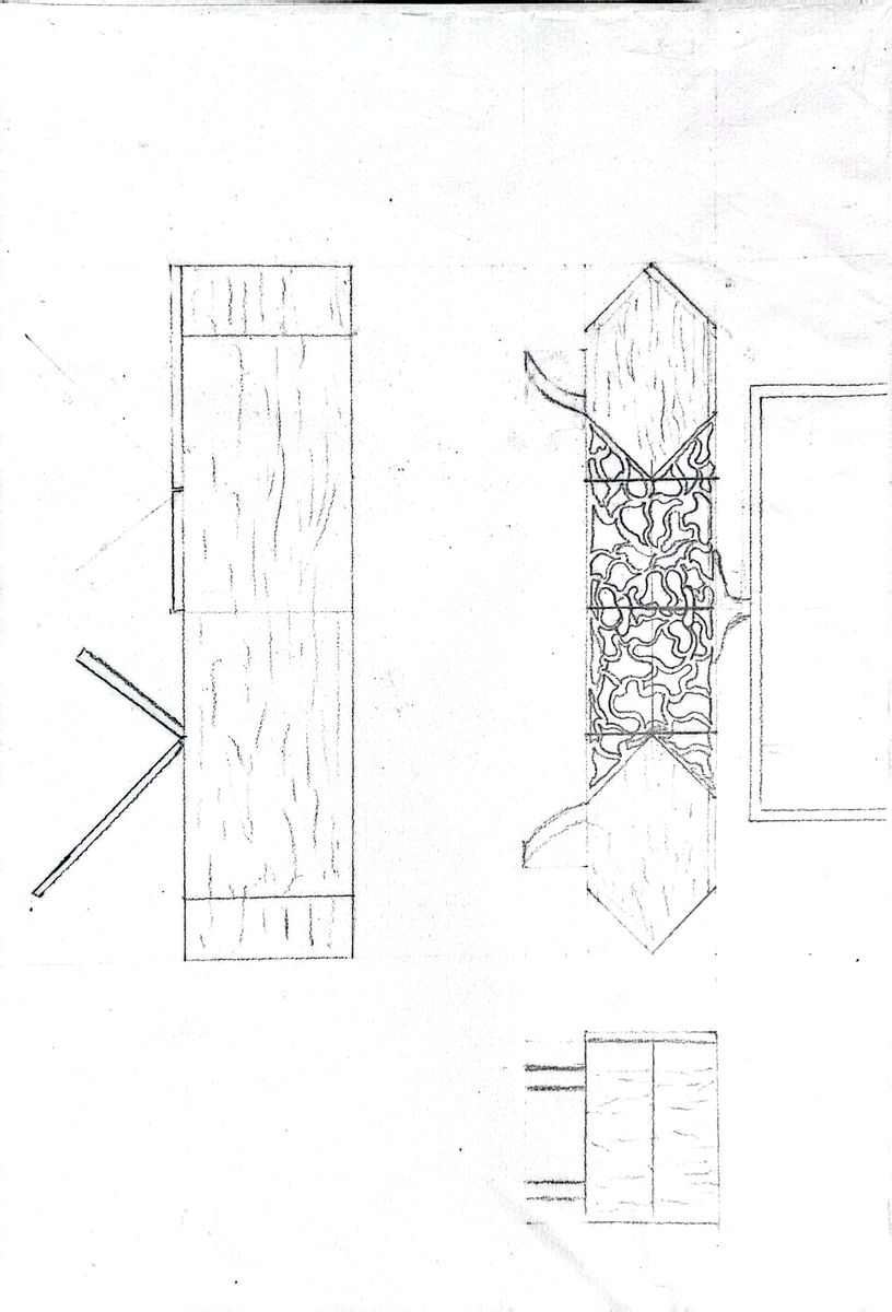 croquis meuble télé